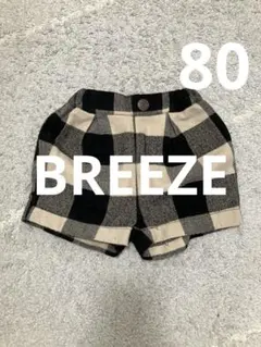 BREEZE ブリーズ チェック柄 ショートパンツ 80cm