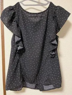 ★値下げ★ROPE' PICNIC ドットフリル2WAYブラウス ブラック 38