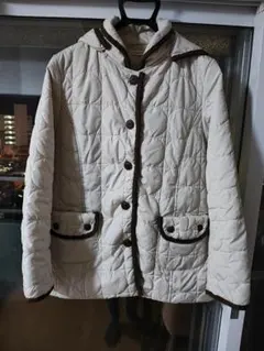 アイボリー キルティングジャケット Mサイズ