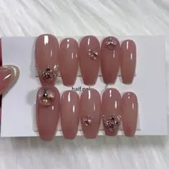 ネイルチップ現品 韓国 ワンホン 量産型 フレンチガーリー 上品 ちゅるん