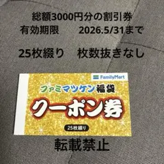 ファミマツケン福袋　クーポン券