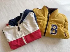 ダブルビー　中綿ベスト　パーカー　アウター　セット　110cm 120cm