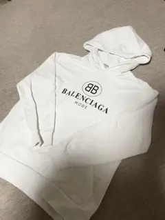ノ*キ様 BALENCIAGA ホワイト フード付きパーカー