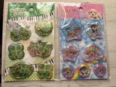 正規品　amifa♡平成レトロ カプセルシール 犬 クローバー　シャカシャカ