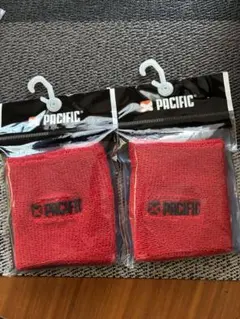 PACIFIC リストバンド レッド 2点セット