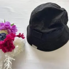 コロンビア　バケットハット　帽子　アウトドア　大きめサイズ　綿100%　黒　LL