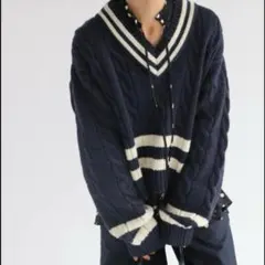 美品 relume 別注 ジャーナルスタンダードレリューム ニット 英国製