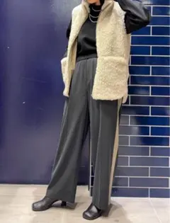 ライン ワイドパンツ