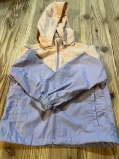フード付き薄紫ベージュジャケット　GU 110cm