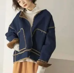 KBF デニムボアショートジャケット