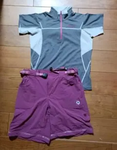 試着のみMarmot レディース 半袖トップス ショートパンツ セットのサムネイル