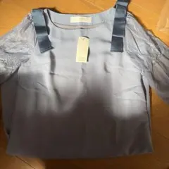 レース・リボン付きシャツ お呼ばれドレス