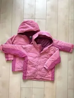 mont-bell スキーウェア　2着　110 120cm ピンク