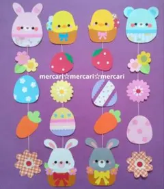 吊るし飾り　ガーランド　壁面飾り　4月　春【NO.114】