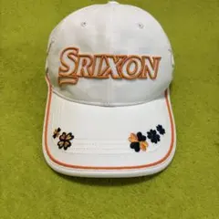 SRIXON キャップ ホワイト オレンジ 刺繍のサムネイル