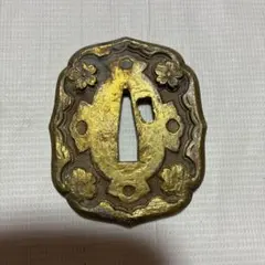 日本刀装具 鍔 蛇モチーフ 金色 - メルカリ