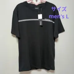 Kaepa ロゴ入り ブラック半袖Tシャツ★サイズ メンズL★タグ付未使用のサムネイル