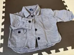 グレー ボタン付きジャケット