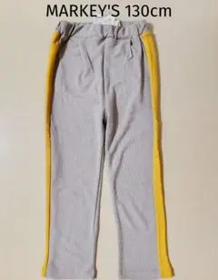新品 MARKEY'S サイドラインパンツ 130cm 長ズボン 男の子