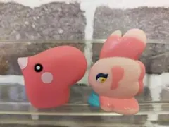 【美品】　ポケモンキッズ　指人形　ラブカス　ママンボウ　2体セット　まとめ売りのサムネイル