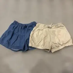 110cm UNIQLO キュロット スカート ショートパンツ 女の子 半ズボン