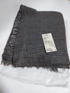 無印良品 三重ガーゼ ケット Ｓ １４０×２００ｃｍ チャコールグレー