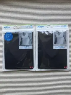 UNIQLO AIRism メッシュVネックノースリーブ メンズXL 2点セット