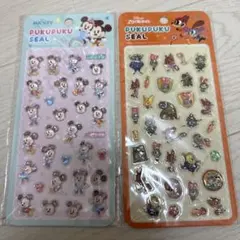 新品 ミッキー・ミニー ズートピア PUKUPUKUシール ディズニー