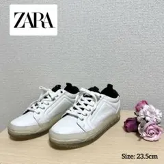 ZARA ホワイト ブラック スニーカーのサムネイル