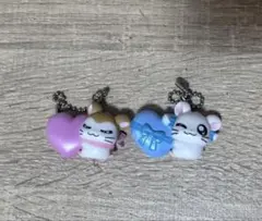 とっとこハム太郎 リボンちゃん、マフラーちゃん キーホルダー 2個セット