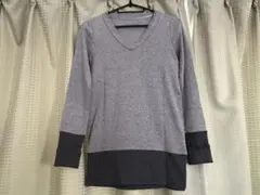 JEANASIS　ジーナシス　杢グレー　Vネック　長袖　カットソー　美品