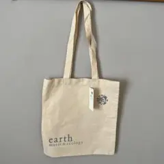 earth music&ecology ロゴ　エコバッグ　ナチュラル