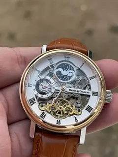 Daniel & Doublas 自動巻き時計 スケルトン