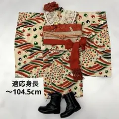 606agu61▪️七五三 7歳 女児 着物のみ 孔雀▪️良好のサムネイル