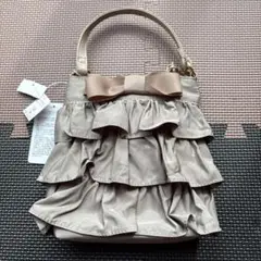 【週明け削除】今期♡フリル付きベージュショルダーバッグ