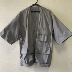 GU 5部袖ユーティリティポケットシャツ XL