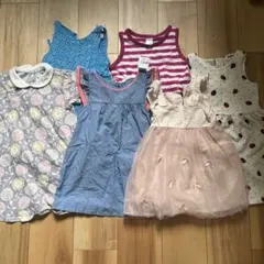 新品美品ワンピースセット　 100cm~110cm 6点セット