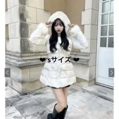 GRL ベルト付きファーAラインダウンコート kd79 アウター