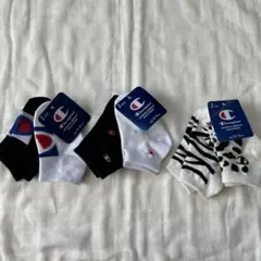 【5187】チャンピオン　ベビーソックス　9-14cm 2足組　3点セット