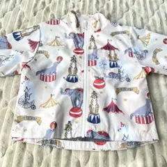 シ・シュ・ノン　ウィンドブレーカー　サーカス柄（動物柄）　90サイズ