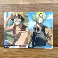 ワンピース海賊王グミカード２枚セット（No.251.253）