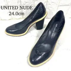 UNITED NUDE ハイヒールパンプス クロコダイル型押し 24 レザーのサムネイル