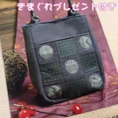 美品⭐️日本製 作家もの 刺し子 刺繡 染め生地 斜め掛け ショルダー