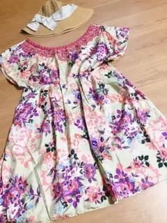 美品✴︎ジルスチュアート ✴︎くりぬきレースボタニカルワンピース