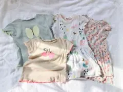 H&M ZARA キッズ Tシャツ ワンピース 4点セット　UNIQLOのサムネイル