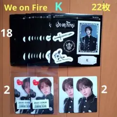 &TEAM We on Fire K トレカとステッカー 合計 22枚セットのサムネイル