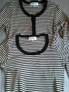 SONIA RYKIEL　コットンニット　カーディガン＆カットソー　アンサンブル