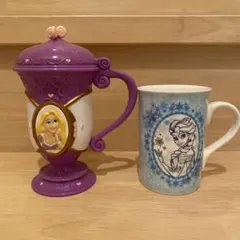 マグカップ(エルサ)・ワールドオンアイスかき氷スーベニアカップ(ラプンツェル)