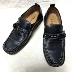 REGAL リーガル　ローファー　ステッチ　レザー　22.5㎝ ブラック