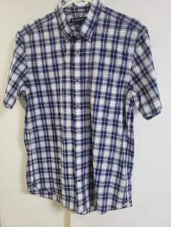 ビューティー&ユース　ユナイテッドアローズ半袖チェックワイシャツ　L